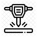 Presslufthammer Werkzeug Bau Symbol