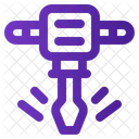 Presslufthammer Bau Beton Symbol