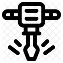 Presslufthammer Bau Beton Symbol