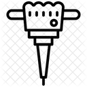 Presslufthammer Bohrer Vorschlaghammer Symbol