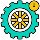 Pressure Tyre Wheel Travel Icon