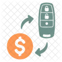 Prestamo Alquiler De Coche Dinero Icono