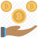 Préstamo de bitcoins  Icono