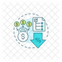 Prestamo De Consolidacion De Deuda Liquidacion De Deuda Tasa De Interes Hipotecaria Icon