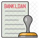 Prestamo Banco Sello Icono