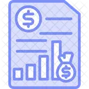 Icono De Linea De Duotono De Presupuesto Icono