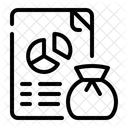 Presupuesto Grafico Circular Informe Financiero Icône