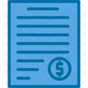 Presupuesto Cheque Pago Icon