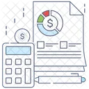 Contabilidad Presupuestaria Finanzas Calculo Icon