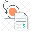 Presupuesto Finanzas Papel Icono