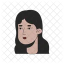 Pretty spanish young adult woman  アイコン