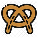 Pretzel Pastry Food And Restaurant Icon