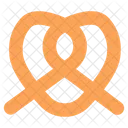 Pretzel Bread Bakery Food Icon