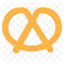 Pretzel Bread Baked Food Bakery Icon