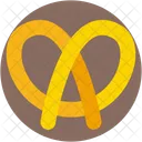 Pretzel Bread Bakery Icon