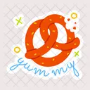Pretzel Knot Cookie Confectionery Food Icon