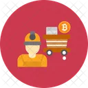 Exploitation Miniere Crypto Monnaie Bitcoin Icon