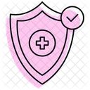 Prevencao Medica Cor Sombra Icone Linha Fina Icon