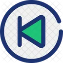 Previous Button Music Multimedia Icono