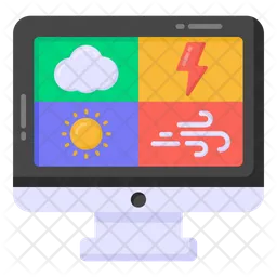 Previsão do tempo on-line  Ícone