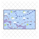 Previsao Do Tempo Mapa Previsao Ícone