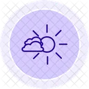 Icone De Ligne De Prevision Meteorologique Icône