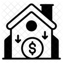 Price Down Home Price House Price Icon
