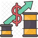 Price Hike Crude Oil Oil Icon