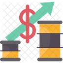 Price Hike Crude Oil Oil Icon