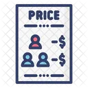 Price List List Financial Icon