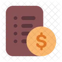 Price List Paper Document Icon