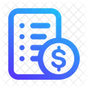 Price List Paper Document Icon