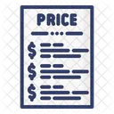 Price List List Financial Icon