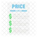 Price List  Icon