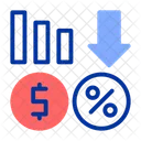 Price Reduction Cost Cut Lowered Price Icon