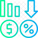 Price Reduction Cost Cut Lowered Price Icon