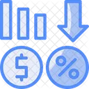Price Reduction Cost Cut Lowered Price Icon
