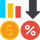 Price Reduction Cost Cut Lowered Price Icon