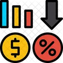 Price Reduction Cost Cut Lowered Price Icon
