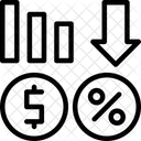 Price Reduction Cost Cut Lowered Price Icon