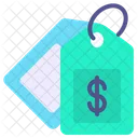 Flat Price Tag Icon