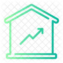 Price Up Real Estate Property Icône