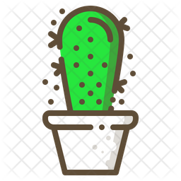 Free Prickly Pear Cactus Colored Outline Icon Available In Svg Png Eps Ai Icon Fonts