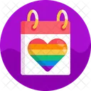 Love Calender Date Icon