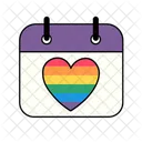 Calendar Events Heart Icon