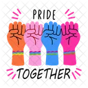 Pride Together Togetherness Resilience Icon