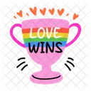 Pride Trophy Love Wins Award Icon