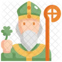 Priest Saint Patricks Day Patrick Icon