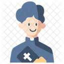 Priest Catholic Christian Icon
