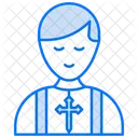 Priest Christian Man Icon